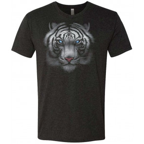 White Tiger Majestic Beauty - Big Cat Lion Asia - Tri-Blend T-Shirt