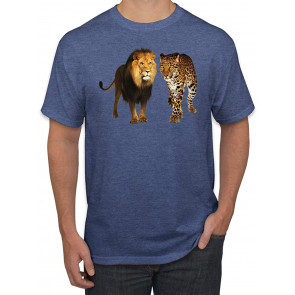 Wild African Lion And Cheetah Animal Lover T-Shirt