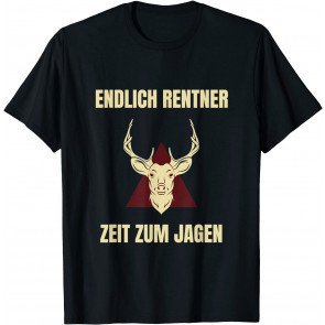 Wild Hunter Gift For Pensioners Deer T-Shirt