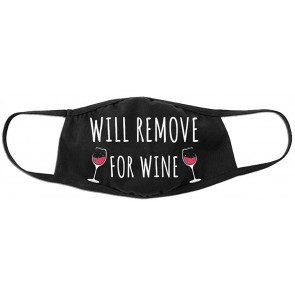 Will Remove For Wine Cotton Face Cover Mask-M/L T-Shirt