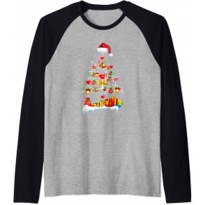 Wine Christmas Tree Santa Hat Drinking Team Family Christmas T-Shirt