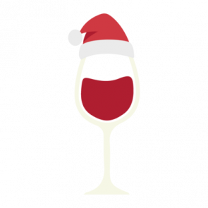 Wine Glass Santa Hat  Christmas Tshirt