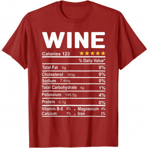 Wine Nutrition Facts T-Shirt