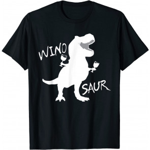 Winosaurus Dinosaur: Wine Drinking Winosaur  T-Shirt