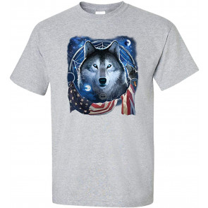 Wolf Dream Flag T-Shirt