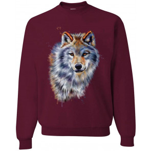 Wolf Oil Painting Animal Lover T-Shirt