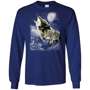 Wolf Wilderness - Wolves Howling America Indian - T-Shirt