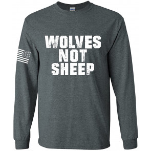 Wolves Not Sheep Patriotic American Flag T-Shirt