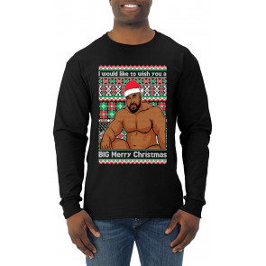 Wood Meme Wish You A Big Merry Christmas Christmas T-Shirt