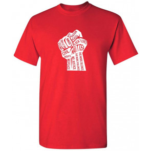 Word Fist Black Lives Matter History Civil Rights BLM T-Shirt