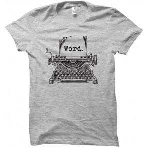 Word Typewriter Distressed T-Shirt