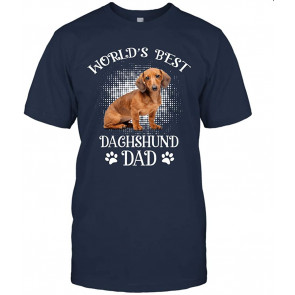 World's Best Dachshund Dad Dog Fathers Day T-Shirt