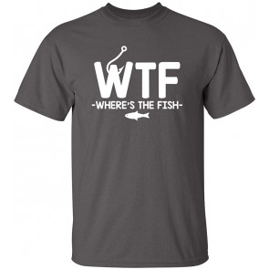 WTF Where's The Fish Fisherman Boater T-Shirt