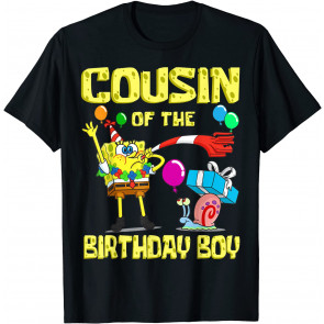 X SpongeBob SquarePants - SpongeBob Cousin Of The Birthday Boy Theme Party T-Shirt