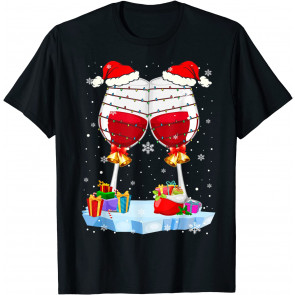 Xmas 2 Wine Glasses T-Shirt