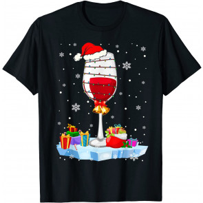 Xmas A Wine Glass T-Shirt