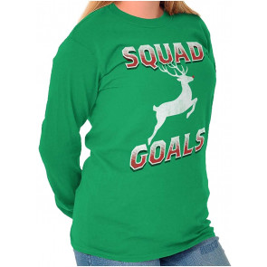 Xmas Santa's Reindeer Squad Goals  T-Shirt