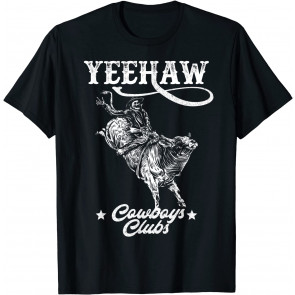 Yeehaw Cowboy Buffalo Rodeo T-Shirt