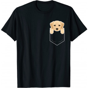 Yellow Lab In My Pocket Cute Dog Owner T-Shirt