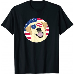 Yellow Lab Patriotic  T-Shirt