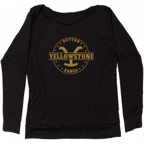 Yellowstone Dutton Ranch Off Shoulder Sweat T-Shirt