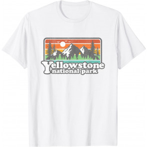 Yellowstone National Park Retro Hiking Camping Souvenir Gift T-Shirt