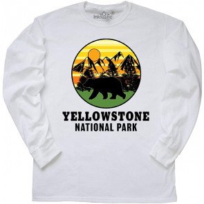 Yellowstone National Park With Bear Mountains And T-Shirt