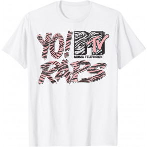 Yo Raps Pink Zebra Pattern T-Shirt