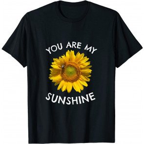 You Are My Sunshine - Sunflower Photograph Bumble Bee T-Shirt