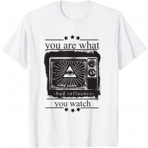 You Are What You Watch Television TV Social Media Retro T-Shirt