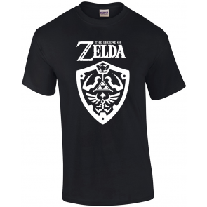Short Legend Of Zelda Shield Crew Neck T-Shirt