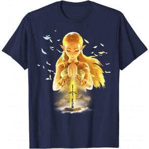 Zelda Breath Of The Wild Watercolor Portrait T-Shirt