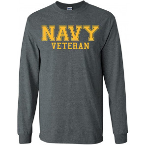 Zerogravitee Navy Veteran Gold Logo T-Shirt